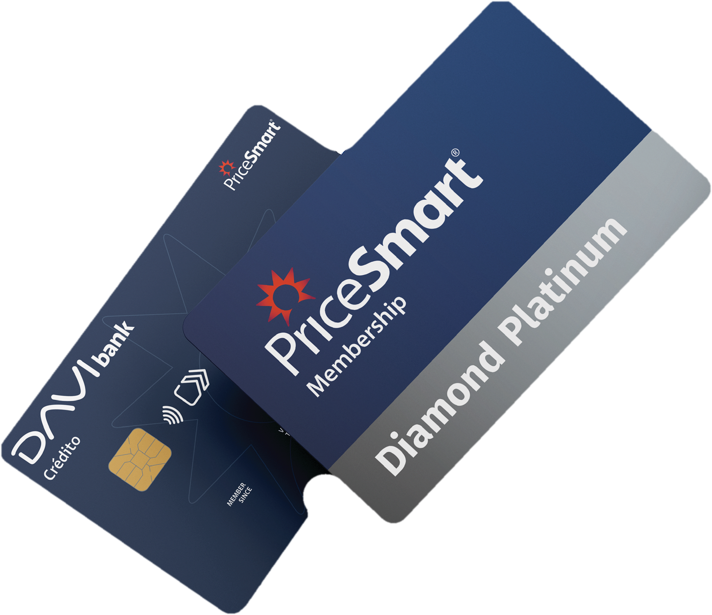 Membrecía PriceSmart Diamond Platinum y Tarjeta de Crédito PriceSmart DAVIbank
